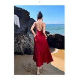 リゾートワンピ 無地 バックオープン | JS FASHION | 詳細画像7