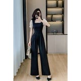 パンツドレス スクエアネック ウエストマーク | JS FASHION | 詳細画像5