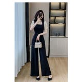 パンツドレス スクエアネック ウエストマーク | JS FASHION | 詳細画像7