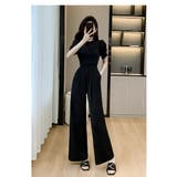 パンツドレス 全2色 袖シフォン | JS FASHION | 詳細画像11