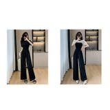 パンツドレス 全2色 袖シフォン | JS FASHION | 詳細画像17