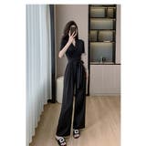 パンツドレス 黒 ビーズフリンジ付き | JS FASHION | 詳細画像7