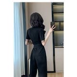 パンツドレス 黒 ビーズフリンジ付き | JS FASHION | 詳細画像8