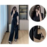 パンツドレス 黒 ビーズフリンジ付き | JS FASHION | 詳細画像9