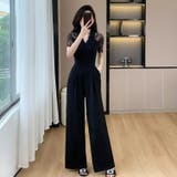 パンツドレス レース切替 襟付き | JS FASHION | 詳細画像1