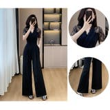 パンツドレス レース切替 襟付き | JS FASHION | 詳細画像10