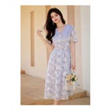 花柄ワンピ ビッグカラー チャイナ風 | JS FASHION | 詳細画像9