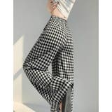 ギンガムチェック柄 ロングパンツ ウエストゴム | JS FASHION | 詳細画像9
