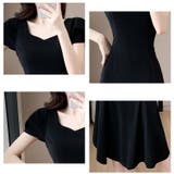 マーメイドワンピース パフスリーブ ダイヤモンドネック | JS FASHION | 詳細画像9 