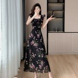 花柄 ワンピース スクエアネック | JS FASHION | 詳細画像2