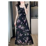 花柄 ワンピース スクエアネック | JS FASHION | 詳細画像8