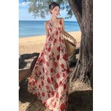 リゾートワンピ 花柄 バラ | JS FASHION | 詳細画像6 