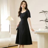 ワンピース ハートネック パフスリーブ | JS FASHION | 詳細画像2 