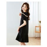 ワンピース ビッグカラー 裾プリーツ | JS FASHION | 詳細画像9 