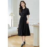 ワンピース Aライン 黒 | JS FASHION | 詳細画像9