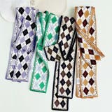 スカーフ 全4柄 アーガイル柄 | JS FASHION | 詳細画像1