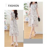 花柄ワンピース Vネック Aライン | JS FASHION | 詳細画像9