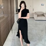 ワンピース チャイナドレス風 アシンメトリー | JS FASHION | 詳細画像3 