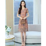 花柄 ワンピース スカラップネック | JS FASHION | 詳細画像6