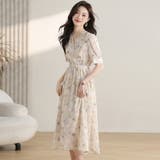 花柄 ワンピース シフォン | JS FASHION | 詳細画像3