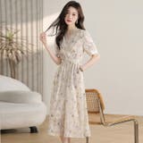 花柄 ワンピース シフォン | JS FASHION | 詳細画像4