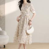 花柄 ワンピース シフォン | JS FASHION | 詳細画像5