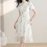 花柄 ワンピース チャイナドレス風 | JS FASHION | 詳細画像4