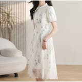 花柄 ワンピース チャイナドレス風 | JS FASHION | 詳細画像5