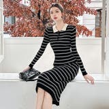 襟付き ニットワンピース 全2色 | JS FASHION | 詳細画像11