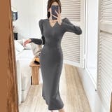ニットワンピース 全5色 Vネック | JS FASHION | 詳細画像4 