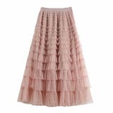 チュールティアード ロングスカート 全3色 | JS FASHION | 詳細画像9