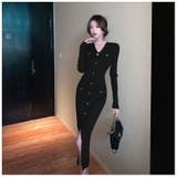 ニットワンピース 全2色 Vネック | JS FASHION | 詳細画像9