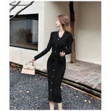 ニットワンピース 全2色 ウエストリボン | JS FASHION | 詳細画像6