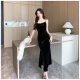 ベロアワンピース キャミワンピ ドレープネック | JS FASHION | 詳細画像7 