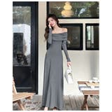 オフショルダー ロングワンピース 全4色 | JS FASHION | 詳細画像13