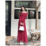オフショルダー ロングワンピース 全4色 | JS FASHION | 詳細画像16