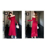 オフショルダー ロングワンピース 全4色 | JS FASHION | 詳細画像18