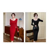ニットワンピース バイカラー 全2色 | JS FASHION | 詳細画像14