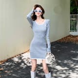 ニットワンピース リボン 全2色 | JS FASHION | 詳細画像3