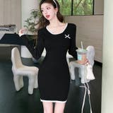 ニットワンピース リボン 全2色 | JS FASHION | 詳細画像2