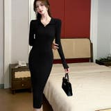 ニットワンピース 襟付き 全2色 | JS FASHION | 詳細画像2