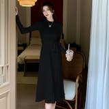 ニットワンピース プリーツ風 Aライン | JS FASHION | 詳細画像8 