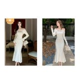 オフショルダー ニットワンピース 全3色 | JS FASHION | 詳細画像18