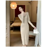 ニットワンピース 全3色 Uネック | JS FASHION | 詳細画像5