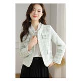 ツイードジャケット ノーカラージャケット 長袖 | JS FASHION | 詳細画像8