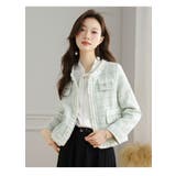 ツイードジャケット ノーカラージャケット 長袖 | JS FASHION | 詳細画像9