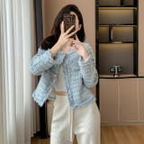 ツイードジャケット 全3色 ノーカラージャケット | JS FASHION | 詳細画像3 