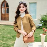 ノーカラージャケット 単品 全3色 | JS FASHION | 詳細画像2