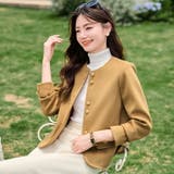 ノーカラージャケット 単品 全3色 | JS FASHION | 詳細画像3