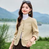 ノーカラージャケット 単品 全3色 | JS FASHION | 詳細画像10